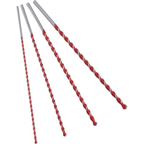 Juego de brocas Profi Multicut Box 4 piezas 6.8.10.12x400mm rd.
