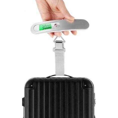 Mini Electronic Luggage Scale, Highly Accurate Portable Digital Scale: Weighs travel, packages, purchases, and money up to 50 kg (LB, G, OZ, kg). Includes a durable nylon strap.