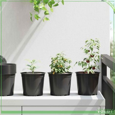 Pot à fleurs - FAFEICY - 42029493 - Noir - Ø 15 cm - Pack 50 (1/5)