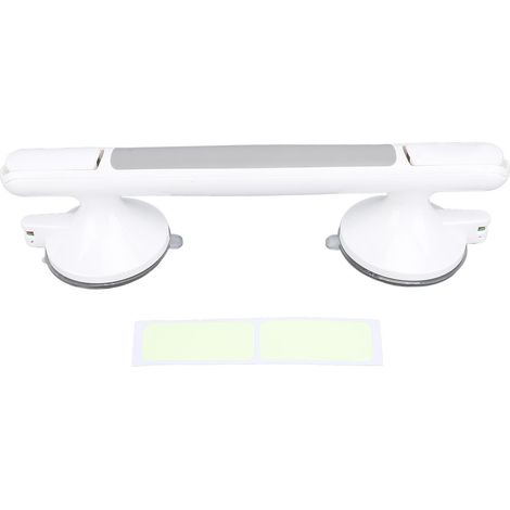 Shower Grab Bar for Seniors Elderly Non Slip Suction Cup Water Resistant Handicap Shower Safety Bar with Luminous Strip Gray (1/5)