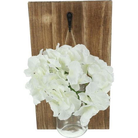 Vase Mural Décoratif en Bois Style Nordique, Lot de 2 Sets de Ensembles (1/5)