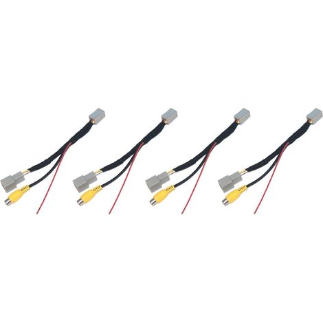 Adaptador de cable convertidor de cámara de visión trasera RCA para 4 cámaras de coche Mitsubishi Outlander ASX GF GG ZJ (1/5)