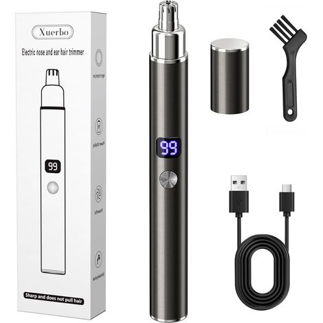 Tondeuse de nez rechargeable pour homme et femme avec affichage LED de la (1/5)