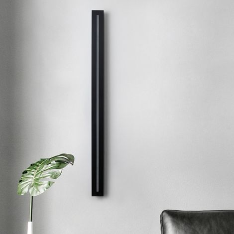 Applique Murale LED Contemporaine 40cm - Style Linéaire Long - Matériau Fer et Acrylique - Lumière blanche - Pour Hall, Chambre, salon (1/3)