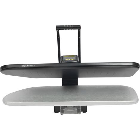 Plancha de vapor de 1600 W, tabla de planchar antiadherente de 91 cm, con panel de control digital, 5 ajustes de planchado, apagado automático y depósito de agua de 1 l, negro (1/5)