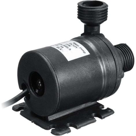 Aiperq DC12V 5M 800L/H Pompe Submersible Haute Performance à Faible Bruit Buse 4 Points Pompe à Courant Continu Sans Balai, Câble 50 Cm (1/4)