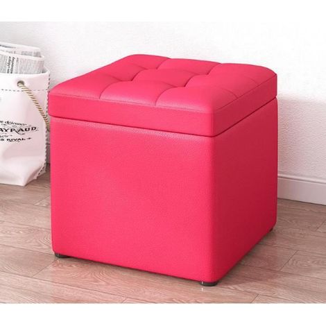 Tabouret De Rangement - Cuir - 30x30x35 Cm - Insonorisé - Intérieur (1/4)