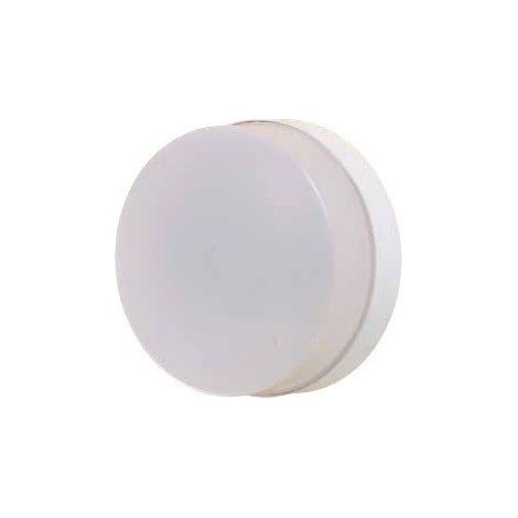 Hublot extérieur fluo 1X9W Ø 250mm blanc polycarbonate lampe 4000K 2G7 ballast elec CL2 IK08 IP44 ESPACE EBENOID 078727