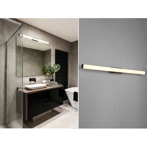 LED Bad Wandleuchte MATTIMO mit Schalter Schwarz 80cm - Spiegelleuchte (1/5)