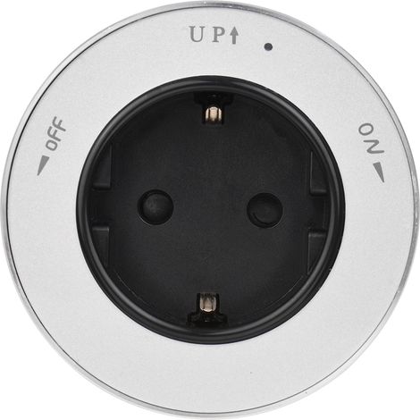 Prise sur rail électrique coulissante adaptateur secteur mobile pour rail d'alimentation bureau cuisine salon (1/3)