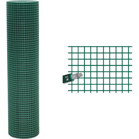 RETE ELETTROSALDATA PLASTIFICATA H 50 cm - 12 x 12 mm - F.1,2 (1/4)
