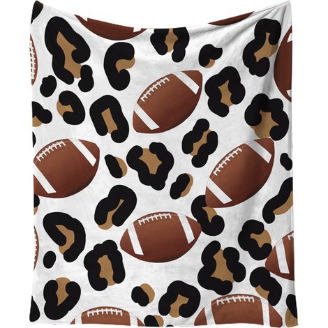 Couverture En Polaire - Motif Football - 100 x 130 cm - Pour Canapé Ou Lit - 1 Pièce (1/5)