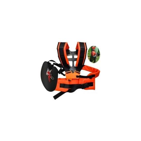 [MAI USATO]Accessorio per decespugliatore, comoda imbracatura regolabile, pratica imbracatura a spalla per decespugliatore, tosaerba, accessorio universale per macchine da giardino - Arancione (1/5)