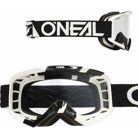 Gafas O'Neal Vault Solid para motocross, blancas y negras, MTB, Enduro, ATV.