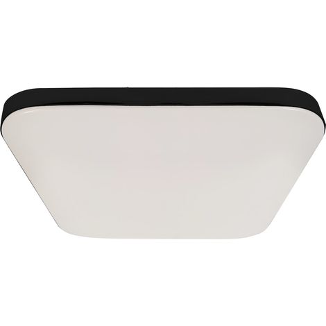 Lámpara de techo cuadrada de 33 cm, LED, 16 W, negra/blanca, Nemo Milagro (1/5)