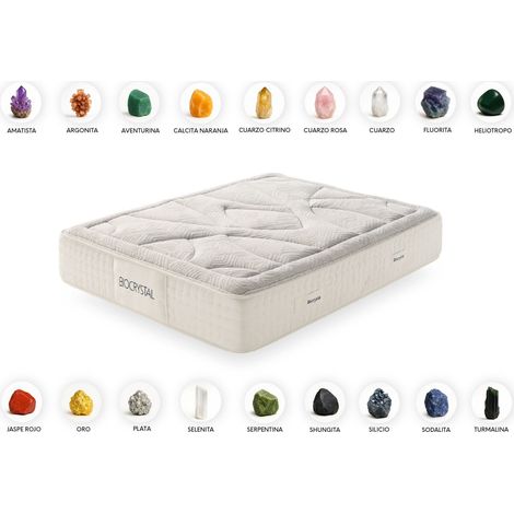 Matelas Mousse à memoire de forme Biocrystal Gold 30 - 160X200 cm - Moonia (1/5)