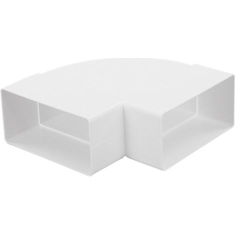 Coude horizontal à 90° pour conduit 110x55mm airRoxy 7747 (1/3)