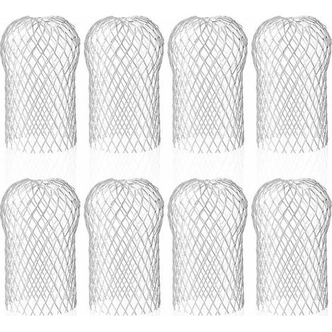 Lot de 8 crapaudines de gouttire en aluminiumfiltres flexibles et durables pour maisontuyau de descente PZCC (1/4)