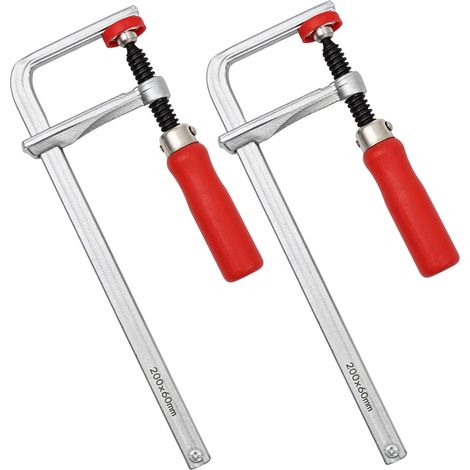2-Piece Quick Screw Track Clamp for MFT and Track Systems, 7-7/8 in Capacity, 500 lb Clamping Force, Track Clamps for Wood Pieces (1/5)