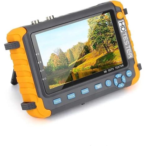 Testeur de vidéosurveillance 8MP 4K, caméra de sécurité, Moniteur 5 Pouces for 4 en 1 TVI AHD CVI, testeur de caméra de sécurité analogique, Test vidéo(CCTV Tester 8W) (1/5)