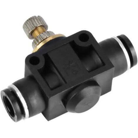 NALOOKAMIC Régulateur de débit d'air pour tuyau de 6 mm, raccord pneumatique en T, vanne de régulation pour raccords de tuyauterie (6 mm) (1/3)