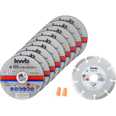 Disco de corte kwb 712032 diamante 125mm 10 piezas (1/3)