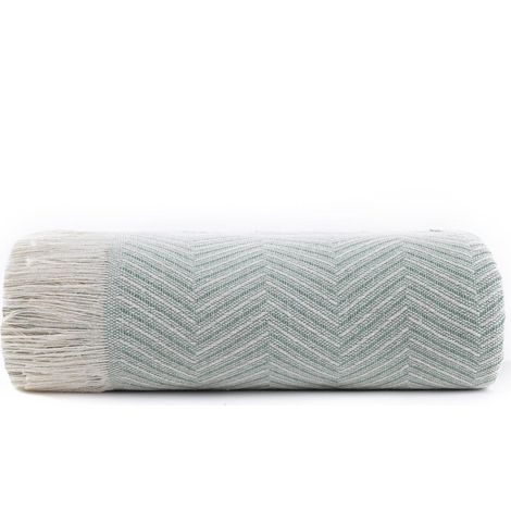 Todocama, Trapunta multiuso per divano, coperta, plaid per letto, copridivano, prodotta in Spagna, motivo a spina di pesce, (230 x 260 cm, verde) (1/4)