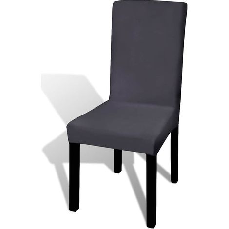Maison Exclusive - Set 4 pz Fodera elastica per sedie antracite (1/5)