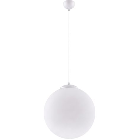 Lámparas colgantes Ugo blanco acero/vidrio 1xE27 40cm Sollux (1/5)