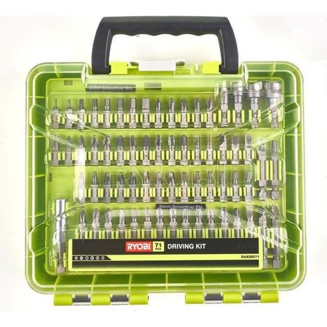 RYOBI Mallette 71 accessoires de vissage mixte RAKDD71