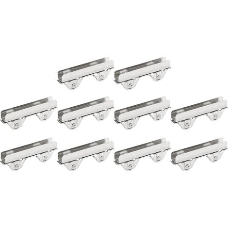 Ensemble de Roulettes Pour Porte Coulissante de Patio, Largeur de Fente de 6 mm, Roulements à Billes de Roue de Porte Coulissante de 48 mm de Longueur, Lot de 10 (1/5)