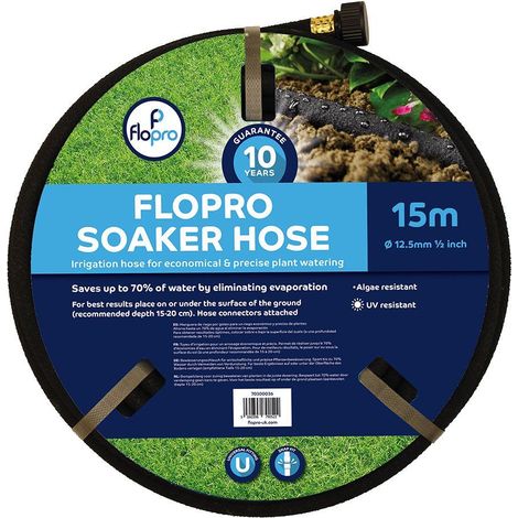 Flopro Flopro Soaker Hose 15m 12.5mm (1/2in) Diameter (1/3)