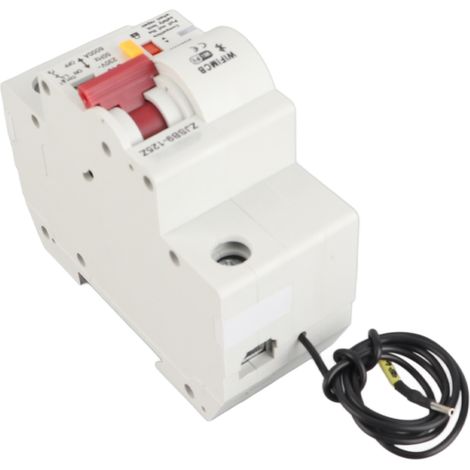 Disjoncteur connecté WiFi télécommandable via application mobile, boîtier ignifuge PA66-DSM, 220V AC (1/5)