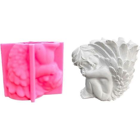Moule pour pots de fleurs fille, moule pour vases succulentes à faire soi-même, moule pour porte-stylo (1/4)