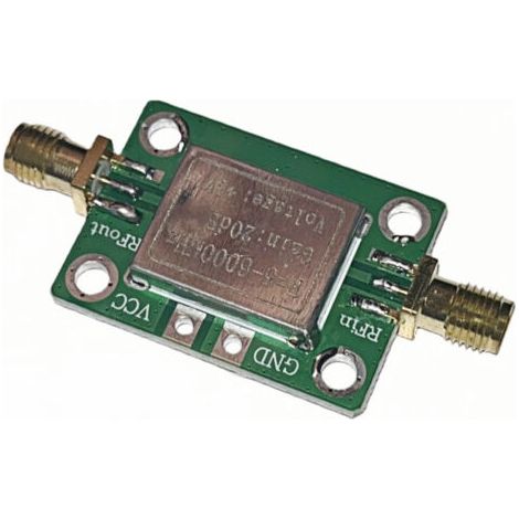 Amplificateur de puissance moyenne à bande ultra-large RF (5 MHz - 6 GHz, gain de 20 dB avec blindage, gain élevé) (1/2)