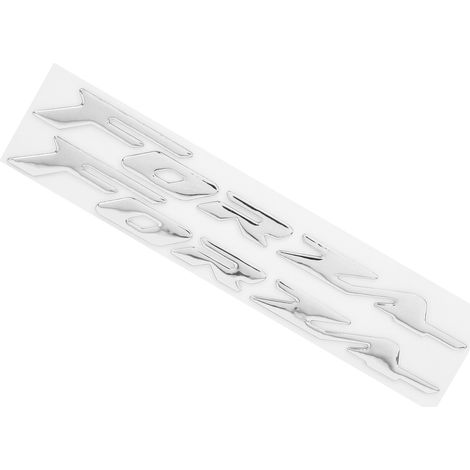 Une paire d'autocollants 3D pour carrosserie de moto (argent) pour Honda FORZA 300 125 250. (1/5)