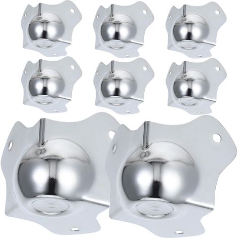 8 protège-coins pour meubles argenté sphérique pour tables (1/5)