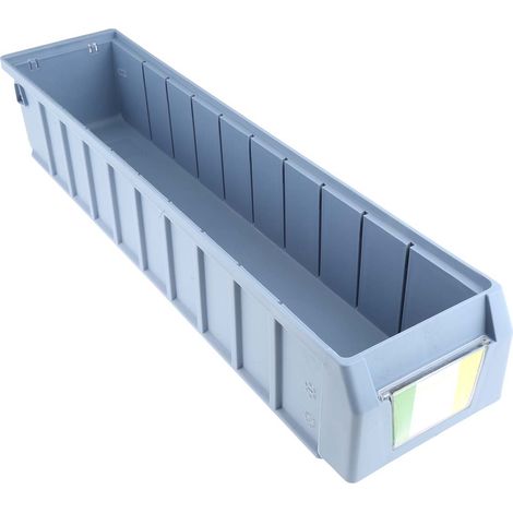 Rs Pro – Bac de rangement 500mm x 117mm x 90mm – Polypropylène bleu – Pack de 10 bacs pour stockage d'outils et fournitures (1/4)