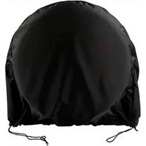 Housse de ventilateur d'extérieur en tissu Oxford imperméable et anti-poussière avec cordon de serrage enduit de PVC résistant au vent pour intérieur et extérieur Noir 76 76 22 cm (420D) (1/5)