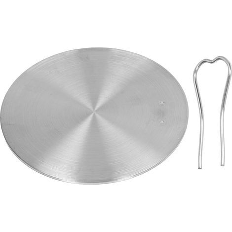 Adaptateur de cuisinière électrique à Induction en acier inoxydable, plaque de diffusion de chaleur pour la cuisine domestique 16 15.5cm/ 6,1 pouces (1/5)