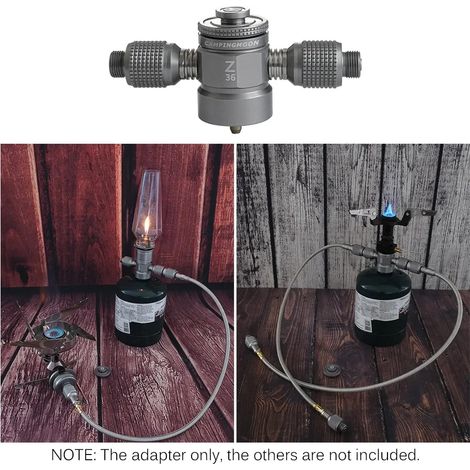 Adaptateur pour réchaud à gaz Gas Saver Plus avec adaptateur butane, adaptateur pour réchaud à gaz, adaptateur de recharge pour réchaud de camping, équipement de camping, réchauds de cuisine portables (1/5)