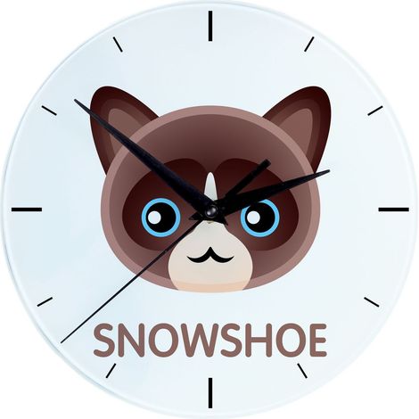 Bota de nieve - Reloj de MDF con gráficos e inscripción de Art-Dog (1/4)
