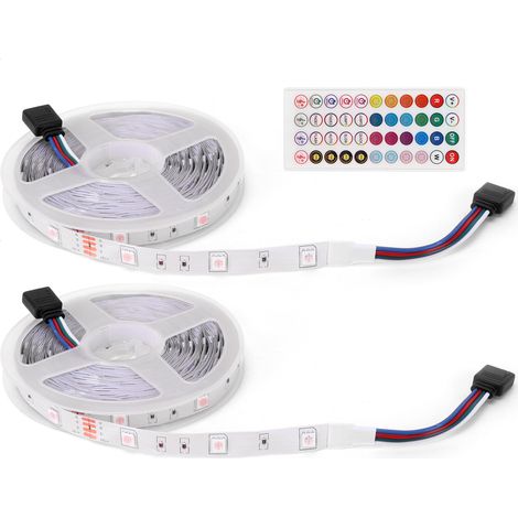 Bande LED 5050SMD 12V RGB Bluetooth, lampe décorative pour la maison, la voiture et les fêtes (1/5)