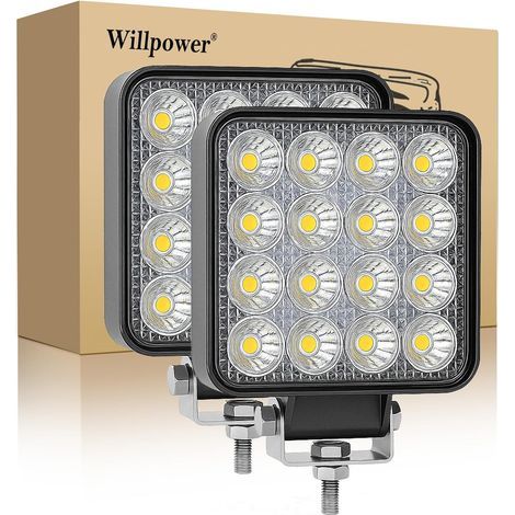 LED-Arbeitsscheinwerfer, 48-W-Mini-Projektor 3,3 Zoll, IP67 wasserdicht für SUV, 4x4, LKW, Traktor (1/5)