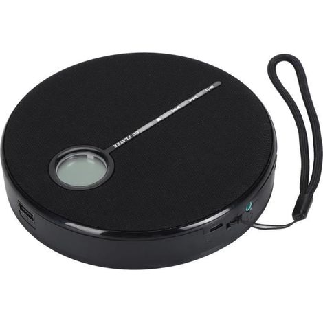 Lecteur CD, lecteur de musique CD portable Bluetooth 5.0 avec batterie rechargeable 2000 mAh, haut-parleur extérieur pour voiture (1/4)