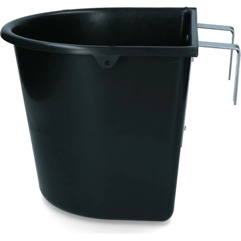 Mangiatoia con ganci 15 lt NERA cavallo puledro scuderia BOX (1/3)