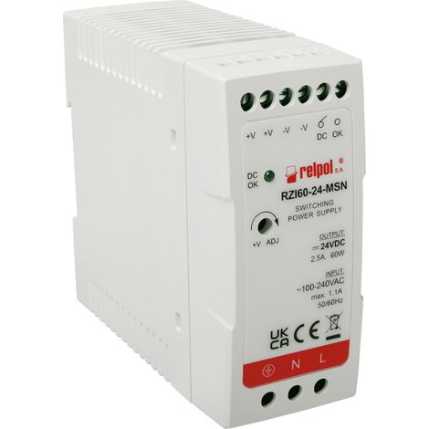 Fuente de alimentación conmutada de 54 W, 12 V CC RZI60-12-MN (1/2)