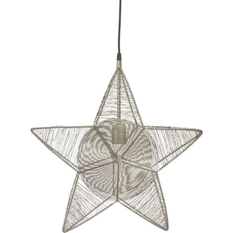 [GEBRAUCHT] B-Ware PR Home Dekostern Rigel Hängelampe LED Metall silber Ø50cm festlich 1x25W (1/2)