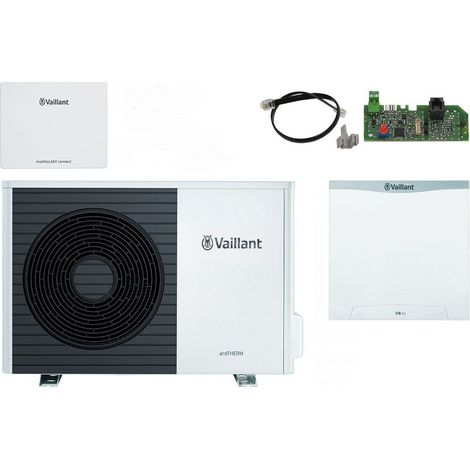 Vaillant aroTHERM plus Wärmepumpen-Paket 4.3404 VWL 75/6 A S2, 4,6kW bei A7/W35, R290, für Hybridsystem (1/5)