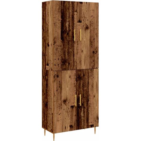 Maison Exclusive - Credenza Legno vecchio 69,5 x 34 x 180 cm Legno multistrato